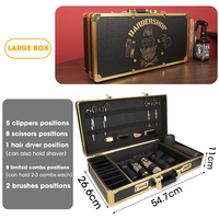 Lanumi GJX-02 Grande cape de coiffure professionnelle pour salon, kit de coupe et de toilettage, nylon noir, grande capacité