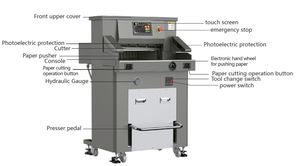 Mesin pemotong buku hidrolik otomatis H498T H5010 depan Guillotine kertas 19 inci - Product Image 2