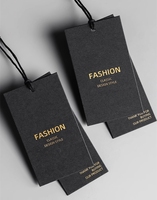 Personnalisable propre étiquette volante de logo pour vêtements prix usine or estampage feuille étiquette en papier adhésif