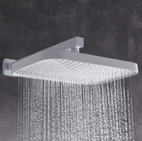 Ensemble de douche thermostatique poli à affichage numérique, avec cartouche en laiton, design moderne, jets doux et pluie, pour usage hôtelier