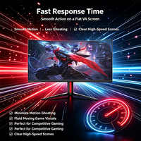 Monitor para Juegos FHD de 27 Pulgadas, 1K, 300Hz, 1ms, Panel VA, 1920x1080, con HDMI, VGA, DP, para Cibercafés y Clubes de Juegos