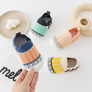 Gummisohlen Atmungsaktive Casual Babyschuhe Gestrickte Lauflernschuhe für Kleinkinder Rutschfeste Schuhe für Babys - Product Image 4