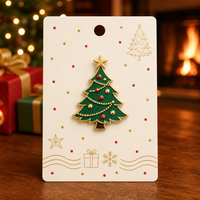 Broches en métal Arbre de Noël 3D Émail Souple Brillant UV Épingles Étoiles Bijoux de Fête Vente en Gros Usine Épingles de Revers