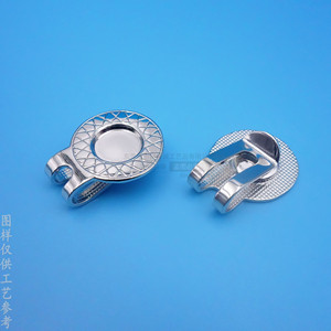 Clip de chapeau de golf 23 mm en nickel brillant, magnétique universel, pour usage extérieur - Product Image 1