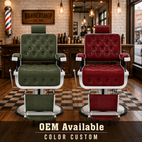 Fauteuil de Barbier Contemporain en Cuir Polyvalent avec Pompe Hydraulique Robuste et Réglable – Mobilier de Salon pour Hôtels et Salons de Coiffure
