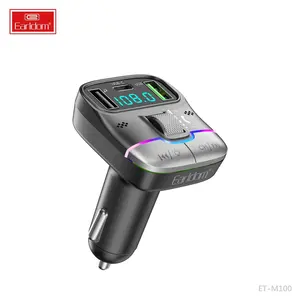 Earldom Dual USB Chargeur de voiture Mains libres BT Car Kit Mp3 Player Car Modulator Wireless radio FM Transmitter