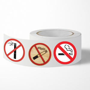 علامة مخصصة لا تدخين خالية من الصدأ 40 مل مغلفة شخصية علامة فينيل المرور للملصقات التعبئة والتغليف - Product Image 1