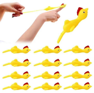 Jouets Capsule 2025 pour Enfant : Faisan Volant Collant en TPR, Poulet Extensible à Lancer au Doigt - Product Image 3