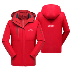 Veste de Ski avec Logo personnalisé pour hommes, <span class=keywords><strong>3</strong></span> <span class=keywords><strong>en</strong></span> <span class=keywords><strong>1</strong></span>, vêtement de travail, imperméable et détachable, <span class=keywords><strong>manteau</strong></span> polaire à capuche, collection automne et hiver - Product Image 4