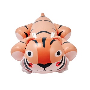 PVC <b>Inflatable</b> Orange Tiger Pool <b>Float</b> 140*74*40 CM for Kids Summer Outdoor Swimming Pool Water Playing Fun - Product Image 6