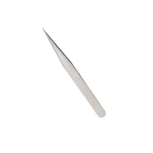 Pince à cils en acier inoxydable de haute qualité, pointe fine, revêtement noir, acier inoxydable allemand, en vente - Product Image 3