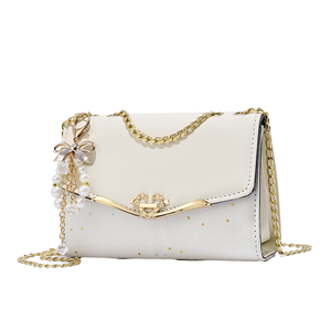 Bolsos Cruzados de Moda para Mujer al por Mayor 2025, Mini Bolsos de Lujo de Alta Calidad con Lentejuelas y Decoración de Perlas para la Temporada de Verano y Otoño - Product Image 4