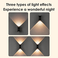 Applique murale LED magnétique rechargeable à détecteur de mouvement, intensité variable en continu, faisceau haut/bas, éclairage domestique sans fil pour salon et couloir