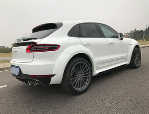 Runde para <span class=keywords><strong>PORSCHE</strong></span> <span class=keywords><strong>MACAN</strong></span>, Kit de cuerpo ancho de estilo PriorDesign modificado, parachoques delantero, labio trasero, falda lateral, ala trasera, rueda ancha, ceja - Product Image 4