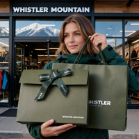 Sac cadeau en papier de luxe multicolore personnalisé avec poignée en ruban pour vêtements, cosmétiques, mariage, fête, emballage de shopping vide