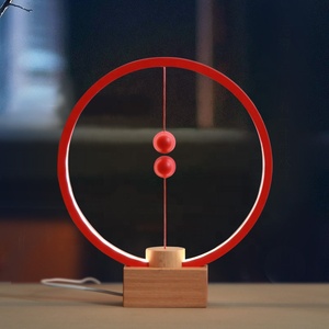 <span class=keywords><strong>Heng</strong></span> — lampe de bureau intelligente moderne en bois, avec pièces de <span class=keywords><strong>Balance</strong></span> magnétique, éclairage décoratif, pour la Table de chevet - Product Image 6
