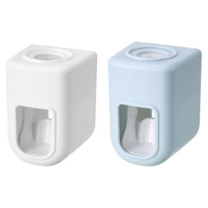 Distributeur automatique de dentifrice, presse-dentifrice mural, support pour brosse à dents, ensemble d'accessoires de salle de bain - Product Image 1