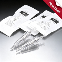 Aiguilles de cartouche de tatouage jetables stérilisées transparentes en acier inoxydable Solong, multi-types pour maquillage permanent des sourcils et des lèvres