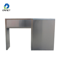 Table d'examen vétérinaire d'angle en acier inoxydable EUR VET L1100x520x770mm L650x300x770mm – Mobilier vétérinaire gain de place