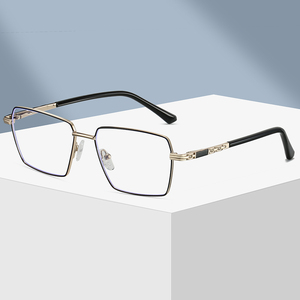 Montures optiques anti-lumière bleue en métal 2025 pour hommes, styles classiques d'affaires, montures de lunettes de mode, montures de lunettes - Product Image 1