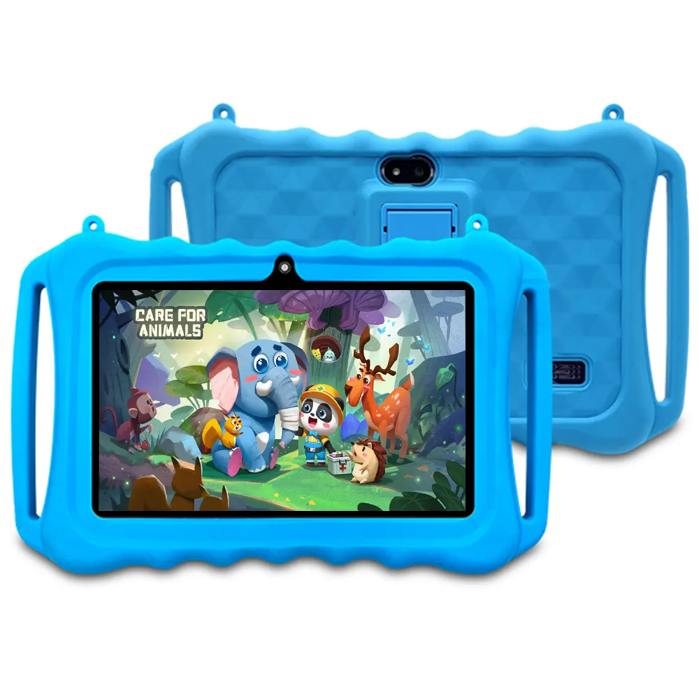 Wintouch 7 pulgadas 1GB 8GB WiFi juegos tableta IPS pantalla niños tableta educación Android tabletas PC con funda de silicona
