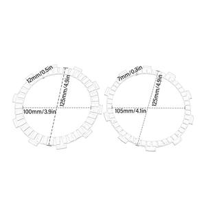 แผ่นคลัทช์มอเตอร์ไซค์10ชิ้นอะไหล่แผ่นแรงเสียดทานสำหรับ Suki <span class=keywords><strong>GSR</strong></span> 750 gsxr 750 RF 900 TL <span class=keywords><strong>1000</strong></span> GSF 1200 GSX 1200 - Product Image 2