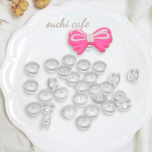 Ingrosso ciondoli per scarpe con bottoni in plastica ecocompatibili in PVC per scarpe trasparenti con zoccolo posteriore 100 pz/pack - Product Image 2