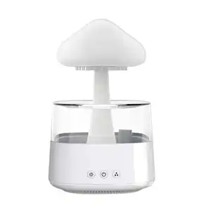 New Style Raining Mist Maker Humidifier Water Drop Sound Rain 3 In 1 Usb Colorful mushroom style Aroma Diffuser