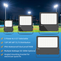 Projecteur LED haute luminosité 200W 300W pour stades sportifs, terrains de football, terrains de tennis - IP66 étanche, en aluminium, certifié ETL