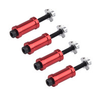 Kit de fixation de moteur 28 mm M5 avec entretoise et écrou en T, anodisé rouge, pour montage sur pare-feu de moteur RC