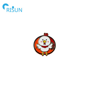 Al por mayor, popular pin de solapa de esmalte (suave y duro) con diseño de pollo lindo, logotipo personalizado, animales, mamá de <span class=keywords><strong>gallinas</strong></span> <span class=keywords><strong>Silkie</strong></span>, granjero, broche, regalos - Product Image 2