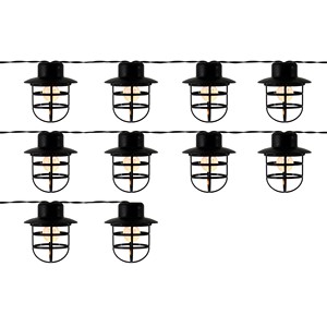 Thiết kế mới 2024 năng lượng mặt trời Powered 10 Trắng ấm lồng bóng đèn LED năng lượng mặt trời chuỗi Lights đối với trang trại sân vườn trang trí - Product Image 3