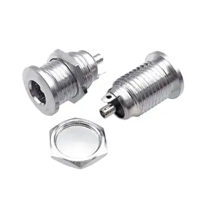 5.5*2.1mm DIP loại Dọc Kim Loại cắm Bảng điều khiển gắn Nữ Ổ cắm điện DC jack nối