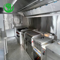 2025 Vente Chaude Sortie D'usine Polyvalent Mobile Électrique Fast Food Snack Boisson Boissons Rose Alimentaire Remorque
