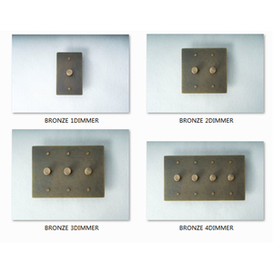 2way Dimmer 110V tiêu chuẩn Mỹ LED 50W 250W Brass Bảng điều chỉnh Knurled Knob 60Hz - Product Image 4