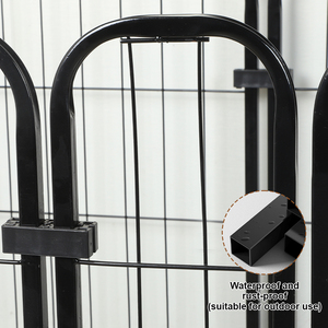 Kapalı açık ağır muhafaza katlanabilir Metal köpek sandık büyük <span class=keywords><strong>Pet</strong></span> köpek kafesleri Metal Kennels - Product Image 3