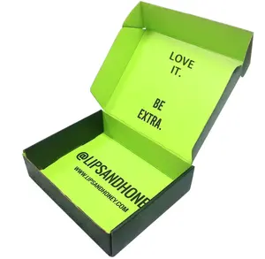 कस्टम डिजाइन नालीदार पेपर बॉक्स के साथ कस्टम डिजाइन नालीदार पेपर बॉक्स मिश्रित रंगों में