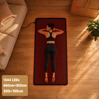 Tapis de luminothérapie OEM à lumière rouge pour tout le corps, 1344 LED, 660nm 850nm, couverture infrarouge proche, modèle Pod, 2000*1050mm, portable, vente en gros, usage domestique et clinique