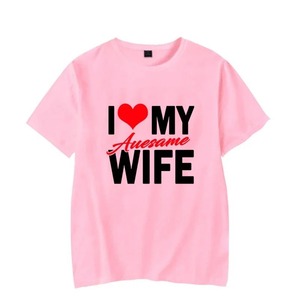 1 Pezzo <span class=keywords><strong>T</strong></span>-<span class=keywords><strong>Shirt</strong></span> 'I Love My Awesome Wife Husband' per Coppie in Luna di Miele, Abbigliamento per Appuntamenti, Regalo di Anniversario per Uomini e Donne - Product Image 4