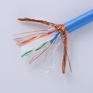 Super Six Category Network <b>Cable</b> Pure Copper Foil Shielded Sftp6e 0.51mm <b>Computer</b> Data <b>Cable</b> - Product Image 1