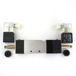 วาล์วนิวแมติกโซลินอยด์ JINEN รุ่น 4V330E-10 3/8 แบบสามตำแหน่งห้าทาง ชนิดระบายอากาศกลาง - Product Image 3