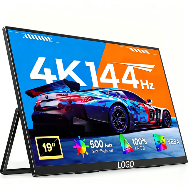 Screen Extender Laptop 4K 19 Inch 144Hz Portable Gaming Monitor with Type C Interface LTPS Panel 3ms Response Time
