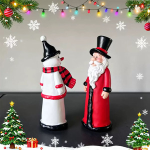 Figura de Papá Noel con Acabado Brillante, Decoración Navideña para Interiores, Regalo para Sala de Estar - Product Image 3