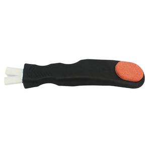 Aiguiseur de couteaux portable en acier au carbone, outil d'affûtage manuel multi-grains pour la cuisine, avec pierre à aiguiser et tige en céramique - Product Image 1