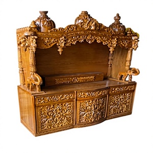 Mandir/Puja Ghar de Madera de Teca, Artesanía, Decoración para el Hogar, Moderno, Tamaño Personalizado, Color Personalizado, Marca DSTEXPORTS, Punjab - Product Image 5