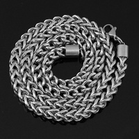 Chaînes en or rose massif en gros d'usine, colliers en acier inoxydable, fabrication OEM/ODM directe usine
