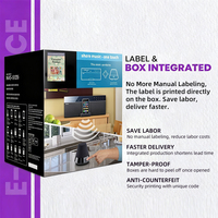 Boîte en carton pliable personnalisée pour l'électronique grand public avec logo, idéale pour l'affichage de marque en vitrine, fermeture magnétique