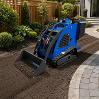 Livraison Gratuite Chine – Chargeuse Compacte sur Chenilles 550 kg CE/EPA, Équipée de Godets, Trancheuses et Lame Rotative