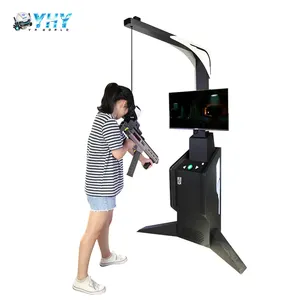 High Quality New 32inch Screen Gun Battle Standing Small Space Game Set Vr Shooting Simulator