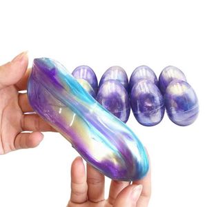 Toysrunner SL295 Kids Magnetic Slime Playdough Crystal Clay <b>Plastic</b> Eco-friendly Educational Toy for Ages 5-14 Galaxi <b>Putty</b> - Product Image 1